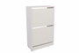 Hanah Home Zapatero Blanco con 2 Cajones